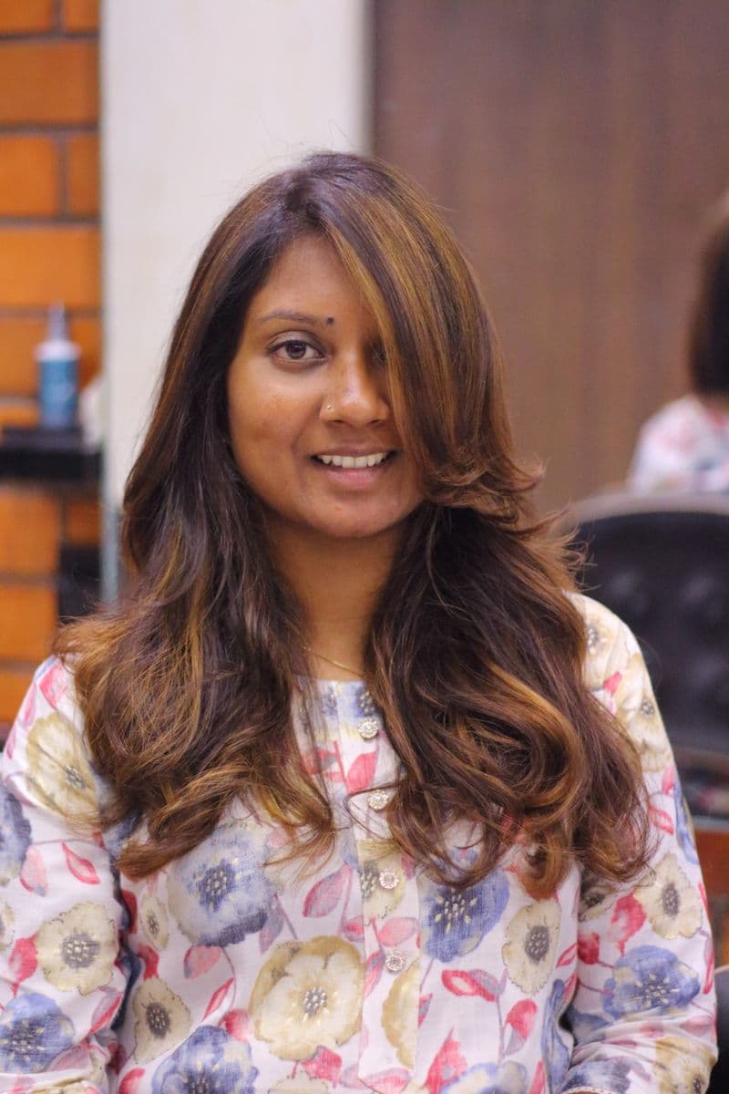 Caramel balayage with soft movement